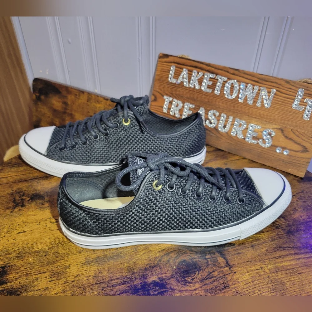 Converse Chuck Taylor All Star Ox Amp cloth low top Sneakers black/white - Picture 2 of 16